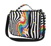 Ceudet Housses de bible pour enfants pour filles, étui de transport de la Bible pour femme, Imprimé chiot arc-en-ciel, Taille unique