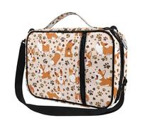 Ceudet Housses de bible pour enfants pour filles, étui de transport de la Bible pour femme, Imprimé chien corgi malicieux, Taille unique
