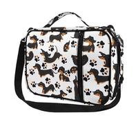 Ceudet Housses de bible pour enfants pour filles, étui de transport de la Bible pour femme, Imprimé pattes de chien teckels, Taille unique