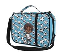 Ceudet Housses de bible pour filles et garçons - Étui biblique mignon avec sangle, Football Boy, Taille unique