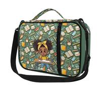 Ceudet Housses de bible pour filles et garçons - Étui biblique mignon avec sangle, Petite fille d'Afrique, Taille unique