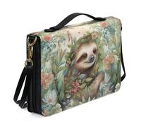 Ceudet Housses de livre biblique pour femmes et hommes - Housses de bible en cuir pour homme et femme - Kit d'accessoires de bible occidentale, Paresseux de la jungle, L