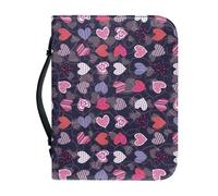 Ceudet Kit d'accessoires bibliques pour adolescentes, filles, femmes, sac fourre-tout biblique, Cœur rouge et rose, L