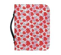 Ceudet Kit d'accessoires bibliques pour adolescentes, filles, femmes, sac fourre-tout biblique, Rouge Love02, xx-large
