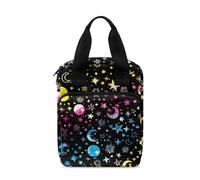 Ceudet Sac de couverture de la Bible Sacs d'église Housses de Bible Protecteur Bible Tote, Lune et étoiles., Taille unique