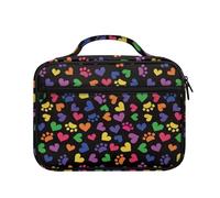 Ceudet Sac fourre-tout pour études bibliques, Pattes de cœur colorées, Taille unique