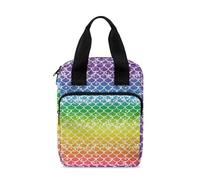 Ceudet Sacs bibliques avec support pour écriture, sac d'étude biblique, Écailles de poisson multicolores, Taille unique