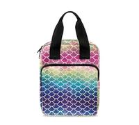 Ceudet Sacs bibliques avec support pour écriture, sac d'étude biblique, Écailles de sirène colorées 01, Taille unique