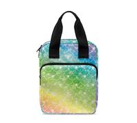 Ceudet Sacs bibliques avec support pour écriture, sac d'étude biblique, Écailles de sirène colorées 03, Taille unique