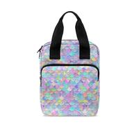 Ceudet Sacs bibliques avec support pour écriture, sac d'étude biblique, Écailles de sirène colorées 05, Taille unique