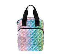 Ceudet Sacs bibliques avec support pour écriture, sac d'étude biblique, Écailles de sirène colorées, Taille unique