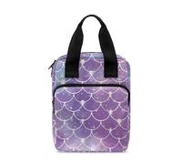 Ceudet Sacs bibliques avec support pour écriture, sac d'étude biblique, Échelle sirène violette 01, Taille unique