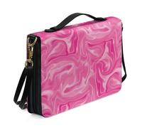 Ceudet Sacs bibliques pour femmes et hommes - Étui fourre-tout en cuir pour homme et femme - Housses bibliques personnalisées pour femmes et hommes, Rose, x-large