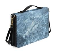 Ceudet Sacs bibliques pour femmes et hommes - Étui fourre-tout en cuir pour homme et femme - Housses bibliques personnalisées pour femmes et hommes, Maille argentée, x-large