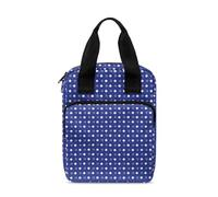 Ceudet Sacs bibliques pour femmes - Organiseur de livres - Étui de transport pour la Bible, Pois bleus 01, Taille unique