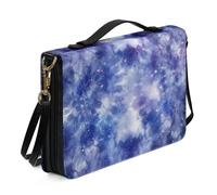 Ceudet Sacs et fourre-tout bibliques pour femmes et hommes - Housse de bible en cuir pour homme et femme - Avec poches, Art tie-dye, L