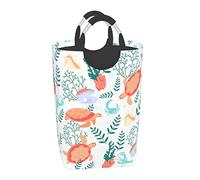 Ceudet Turtle Panier à linge pliable avec poignées Grand sac à linge sale Panier à linge organiseur Panier à linge Océan