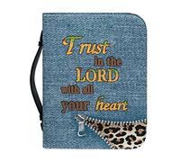 Ceudet Une housse de bible inspirante en cuir synthétique avec motif tournesol - Sac fourre-tout de grande taille avec poche - Pour femme et fille - Sac d'église (God is Within Her She WillFall),