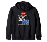 Ceuta et Melilla sont Deux Villes espagnoles Sweat à Capuche