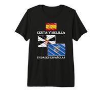 Ceuta et Melilla sont Deux Villes espagnoles T-Shirt Haut de Gamme