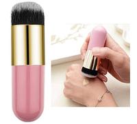 CEUTA Pinceau de maquillage professionnel en poils plats pour estomper la poudre libre, fond de teint crème pour filles et femmes (multicolore)
