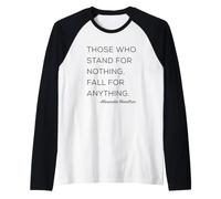Ceux Qui représentent Rien ne Tombent pour Rien inspirant Manche Raglan