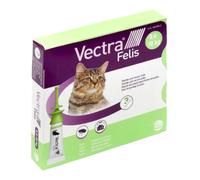 Ceva Vectra Felis – Pipettes unidoses 3 ml, solution spot-on pour chats (3 pipettes)