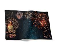 CEVAN Set de Table Coton Lin Lavable Tissu Napperon Feux d'artifice, New York Industriel Imperméable pour Les Repas dans Restaurant, 32x42cm