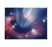 CEVAN Set de Table Coton Lin Mariage Napperon Vintage Paysage Cosmique Lot de 1, Vichy Rectangulaire en Tissu Imperméable Résistant Aux Taches Lavable Machine pour Restaurant, 32x42cm