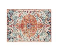 CEVAN Set de Table Coton Lin Tissu Lavable en Machine Napperon Basse Motif Rétro Lot de 1, Unité Imperméable Résistant Aux Taches Lavable pour Restaurant, 21x32cm