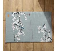 CEVAN Tapis de Cuisine Uni Tapis Salle de Bain Original Peinture Feng Shui Chinoise Tapis de Cuisine Lavable en Machine Et Antidérapant Petit Tapis Entrée Intérieur 45x75cm