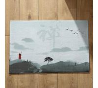 CEVAN Tapis de Sol Isolant Tapis D'Entrée Personnalisé Peinture Feng Shui Chinoise Tapis de Porte Paillasson D'Entree Interieur Tapis pour Une Entrée 50x80cm