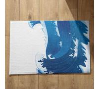 CEVAN Tapis de Sol pour Cuisine Tapis D'Entrée Intérieur Original Flots Tapis de Bain Antidérapant Et Absorbant Tapis Salle de Bain Grand Format Surface en Flanelle Douce 40x60cm