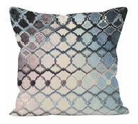 CEVAN Tissu De Lin Housse De Coussin One Piece Housse De Canapé Jardin Motif Géométrique Psychédélique Housse Coussin XXL Exterieur Taie d'oreiller Coton 40x40cm,1Pcs