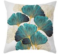 CEVAN Tissu Polyester Housse Coussin Salon De Jardin Exterieur Impermeable Taie d'oreiller Rectangle Ginkgo Biloba Industriel Grande Taille 40x40cm, 1Pcs