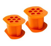 Cevapcici Lot de 2 presses à hot dog avec 7 trous pour faire des saucisses maison rapidement et uniformément