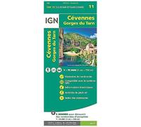 IGN – Cévennes : Gorges du Tarn – Carte 1:75 000 – 5 zooms à 1:25 000 – Atlas / carte