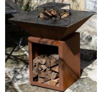 CEVENOL Brasero Plancha Barbecue CEVENOL Simple Cuve Corten - Carré - 83 cm