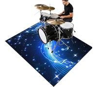 Cevgubn Tapis Batterie Acoustique Insonorisant - Tapis De Tambour Electronique - Professionnelle Tapis de Protection pour Batterie électronique - Tapis Batterie antidérapant 150 x 120 cm