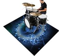 Cevgubn Tapis Batterie antidérapant Tapis Insonorisant pour Batterie électronique - Tapis de Tambour - Tapis Professionnel de Jazz - Tapis Batterie Acoustique pour Basse Caisse Claire 160 x 120 cm