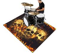 Cevgubn Tapis Batterie antidérapant Tapis Insonorisant pour Batterie électronique - Tapis de Tambour - Tapis Professionnel de Jazz - Tapis Batterie Acoustique pour Basse Caisse Claire 140 x 120 cm