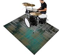 Cevgubn Tapis Batterie - Tapis Insonorisant pour Batterie électronique - Tapis de Tambour - Tapis Professionnel de Jazz - Tapis Batterie Acoustique pour Basse Caisse Claire - Tapis Drum 120 x 70 cm