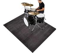 Cevgubn Tapis Batterie - Tapis Insonorisant pour Batterie électronique - Tapis de Tambour - Tapis Professionnel de Jazz - Tapis Batterie Acoustique pour Basse Caisse Claire - Tapis Drum 120 x 70 cm