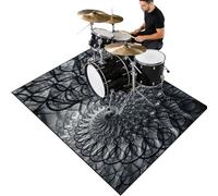 Cevgubn Tapis Batterie - Tapis Insonorisant pour Batterie électronique - Tapis de Tambour - Tapis Professionnel de Jazz - Tapis Batterie Acoustique pour Basse Caisse Claire - Tapis Drum 120 x 100 cm