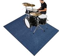 Cevgubn Tapis Batterie - Tapis Insonorisant pour Batterie électronique - Tapis de Tambour - Tapis Professionnel de Jazz - Tapis Batterie Acoustique pour Basse Caisse Claire - Tapis Drum 120 x 80 cm