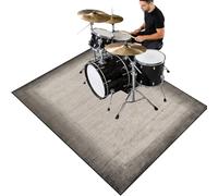 Cevgubn Tapis Batterie - Tapis Insonorisant pour Batterie électronique - Tapis de Tambour - Tapis Professionnel de Jazz - Tapis Batterie Acoustique pour Basse Caisse Claire - Tapis Drum 150 x 120 cm