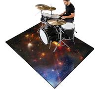 Cevgubn Tapis de Batterie Acoustique Insonorisant Sol, Professionnel Tapis pour Batterie Electronique & Percussions Antidérapant pour Salle de Musique, Tapis de Batterie Électronique 120 x 70 cm
