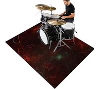 Cevgubn Tapis de Batterie Acoustique Insonorisant | Tapis pour Batterie et Percussions | Tapis de Tambour | Tapis pour Batterie Electronique | Anti Bruit Tapis de Batterie | Tambour Tapis 120 x 90 cm