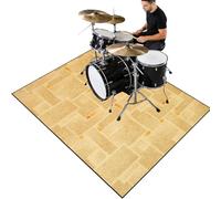 Cevgubn Tapis de Tambour antidérapant, insonorisant, Tapis de Batterie Électronique Non Glissant Tapis à Tambour Insonorisé pour Kits de Batterie, Grosse Caisse, Caisse Claire et Piano 120 x 80 cm