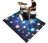 Cevgubn Tapis de Tambour antidérapant, insonorisant, Tapis de Batterie Électronique Non Glissant Tapis à Tambour Insonorisé pour Kits de Batterie, Grosse Caisse, Caisse Claire et Piano 120 x 70 cm